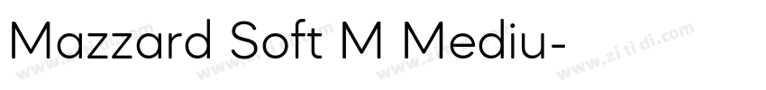 Mazzard Soft M Mediu字体转换